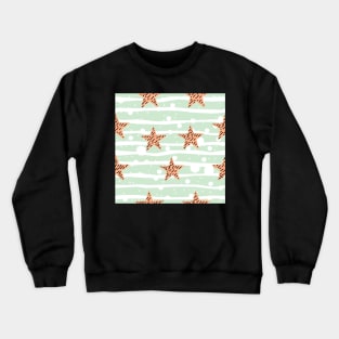 Star Pattern Crewneck Sweatshirt